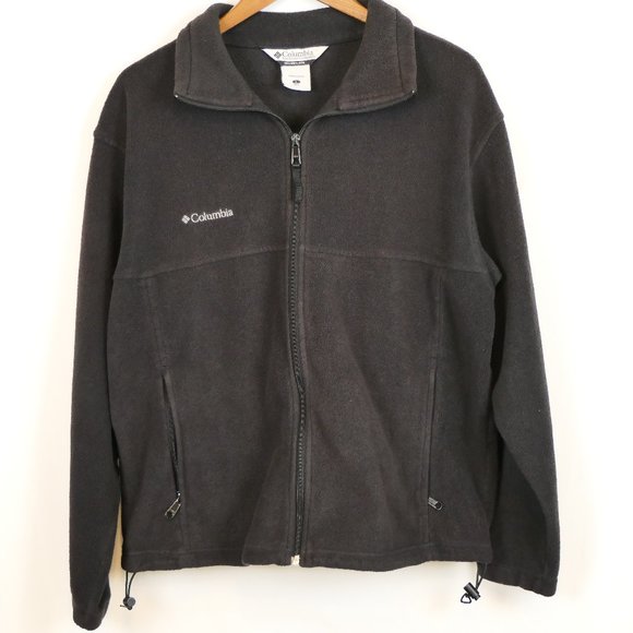 Columbia Men's Black Large Fleece Jacket - Picture 1 of 6